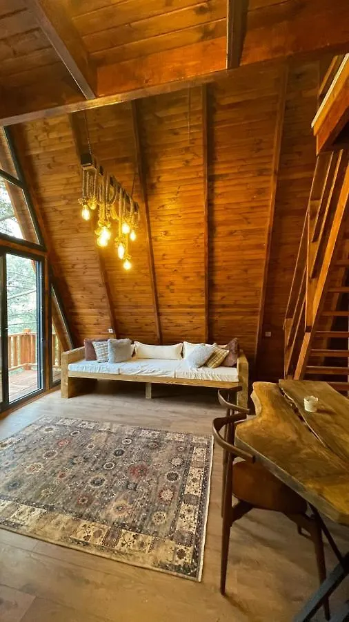 Panurlawoodenhouse Oezel Havuz& Sauna Mavi