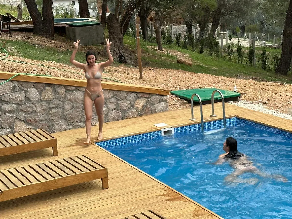 Chaletu Panurlawoodenhouse Oezel Havuz& Sauna Mavi