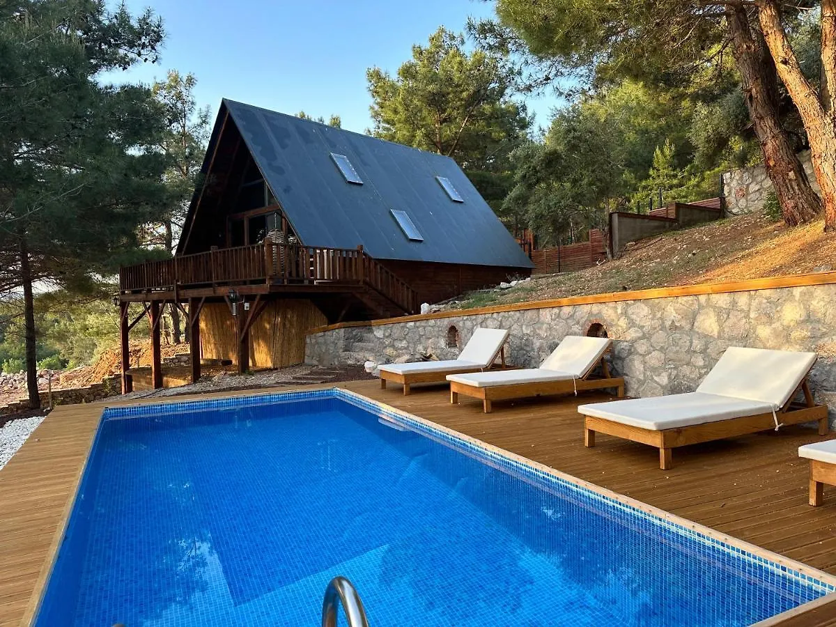 Chaletu Panurlawoodenhouse Oezel Havuz& Sauna Mavi Turcia